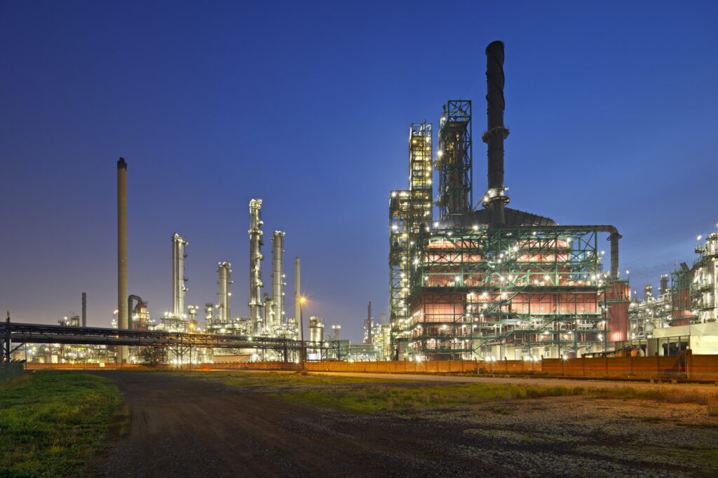 Refinery At Night